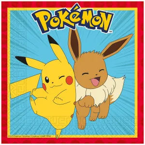 Set 20 Servetele Hartie 33x33cm Pokemon