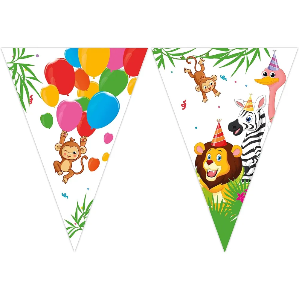 Banner Petrecere Stegulete Animale Jungla