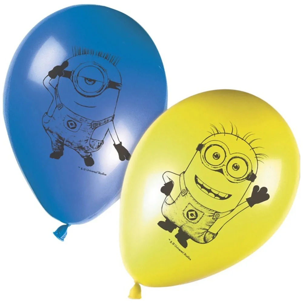 Set 8 Baloane Latex 28cm Minions