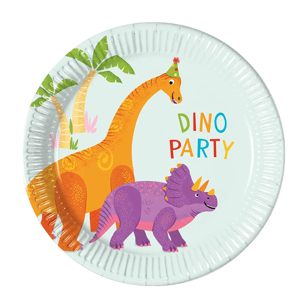 Set 8 Farfurii Petrecere 20cm Dino