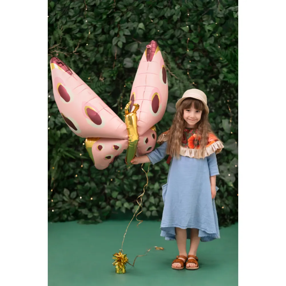 Balon Folie Figurina Fluturas roz 120x87cm Party Deco