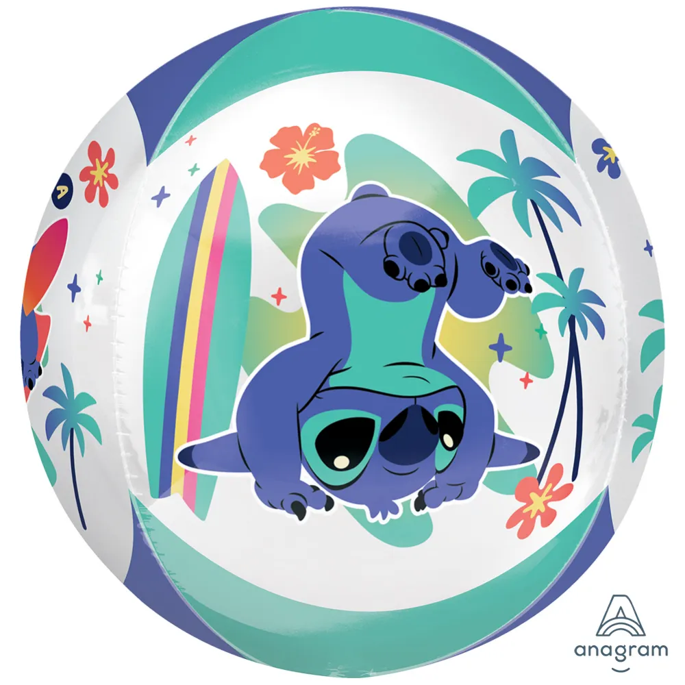 Orbz Balon Folie 4 Fete Stitch 38x40cm ANAGRAM 4700501