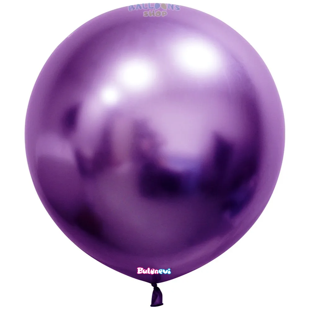 Balon Latex Jumbo 60cm Chrome Mov -10K