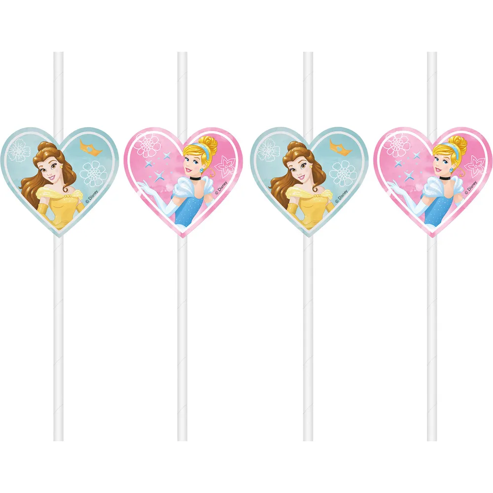 Set 4 Paie de Bautura cu medalion Printese Disney