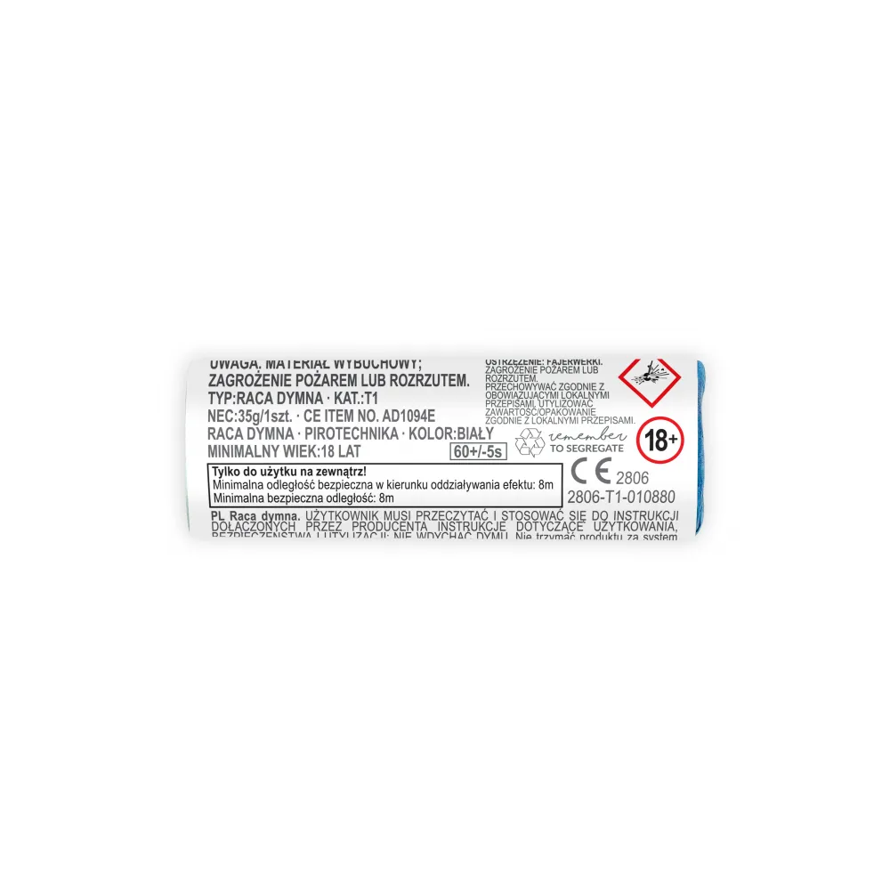 SET 5 Fumigene Albe 11.5cm