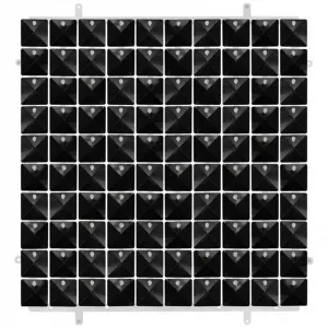 Panou Paiete 3D Negre 30x30cm