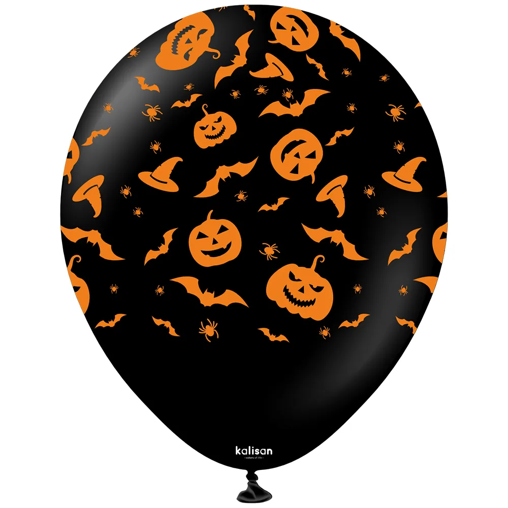 SET 25 Baloane latex 30cm Print Halloween