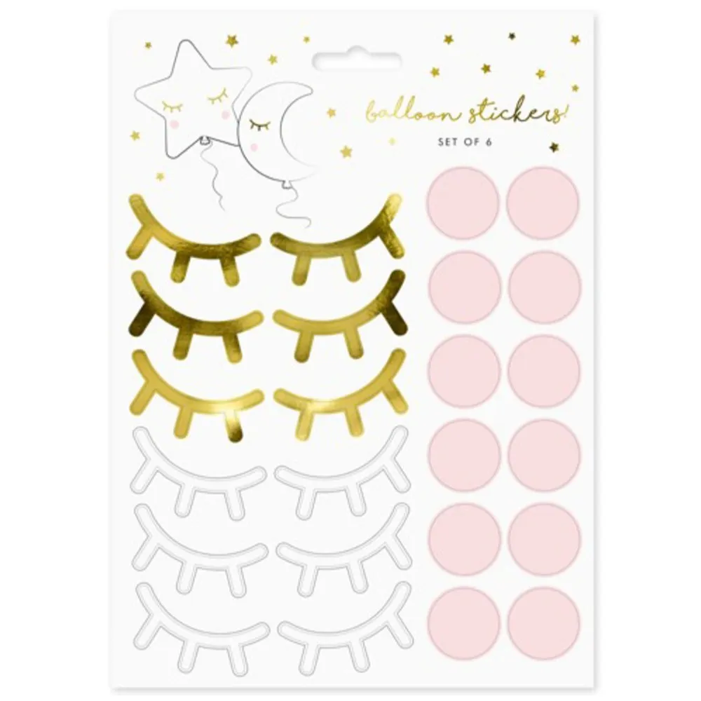 Stickere decorative pentru baloane Gene Albe/Aurii PDC1036