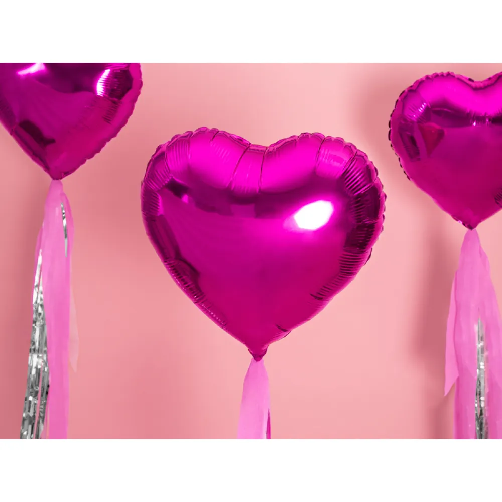 Balon folie Inima Fucsia 45cm PDC1047