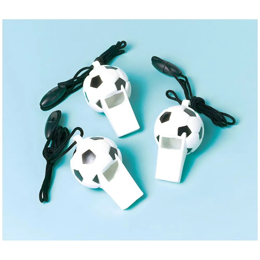 Set 12 Fluiere Fotbal 6.2x3.2cm INT390537