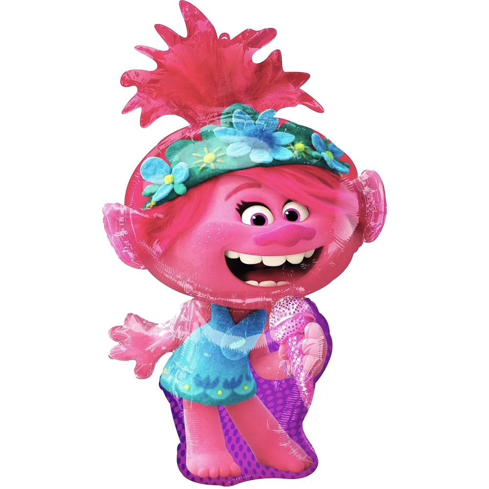 SuperShape Balon Folie Trolls World Tour Poppy 94cm ANAGRAM 4072301