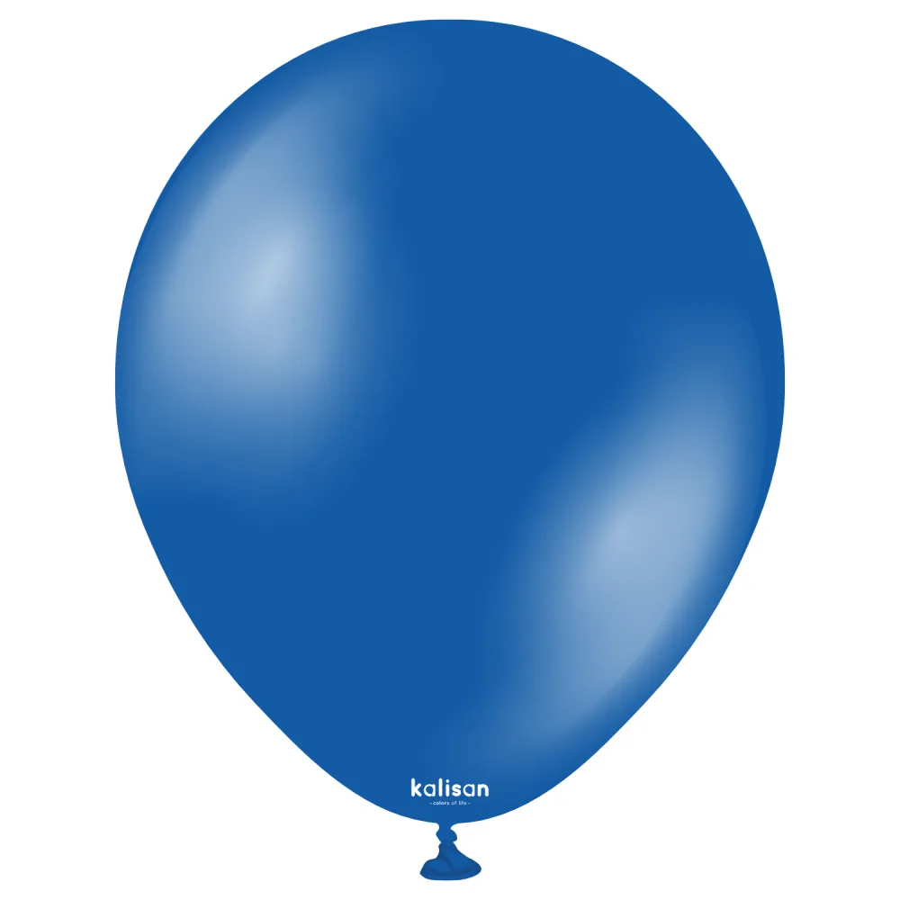 SET 50 Baloane Latex 28cm Sapphire Blue Metalic 7019