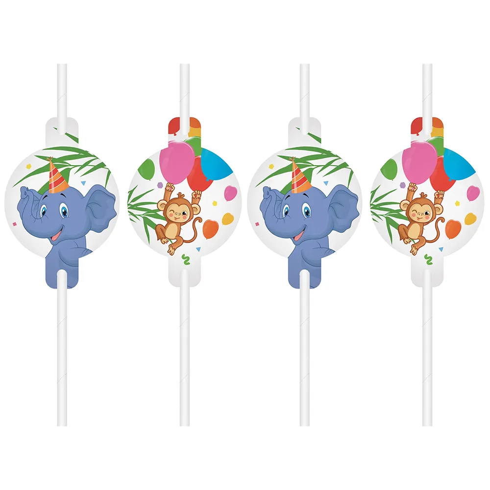 Set 4 Paie de Bautura cu medalion Jungla