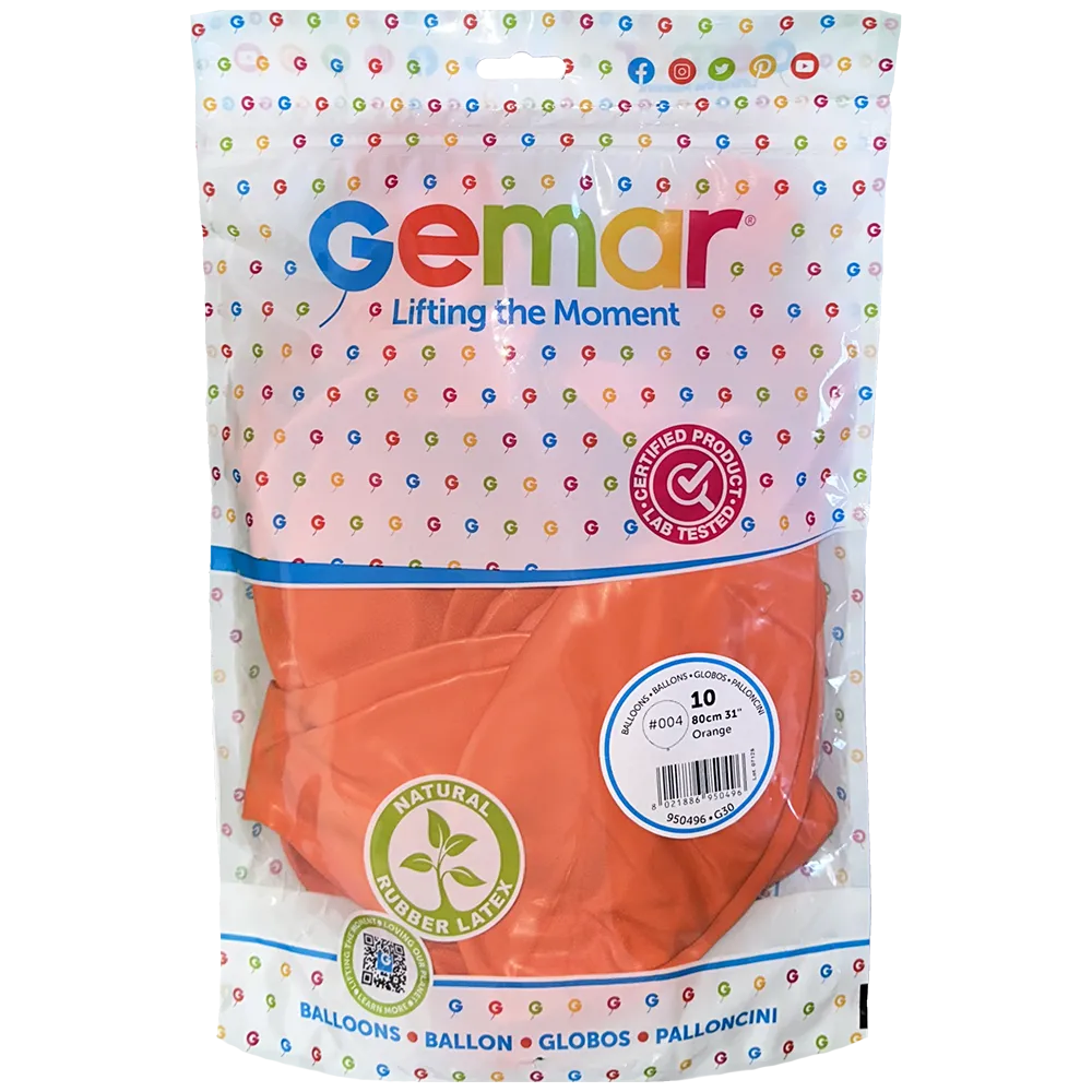 Balon Latex Jumbo 80cm Standard Portocaliu G200.04