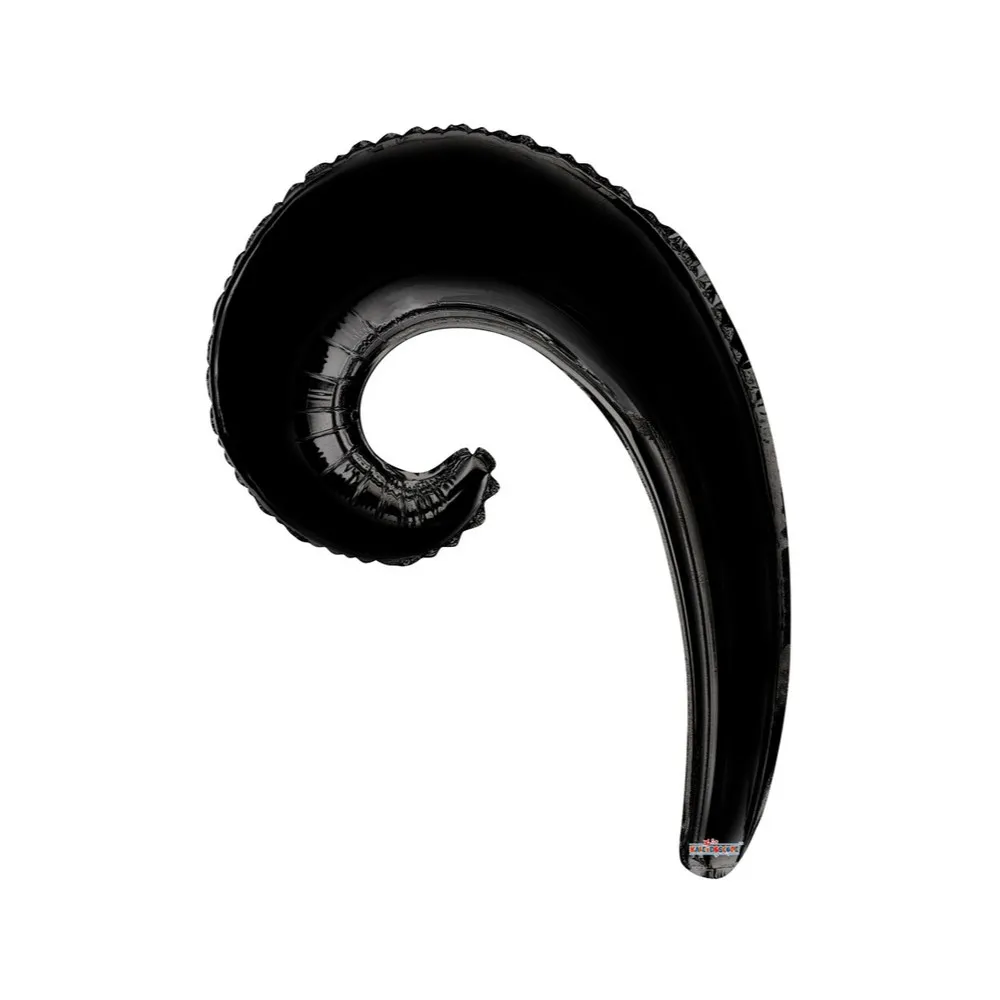 Balon Folie 35cm Val Curly Negru 19934