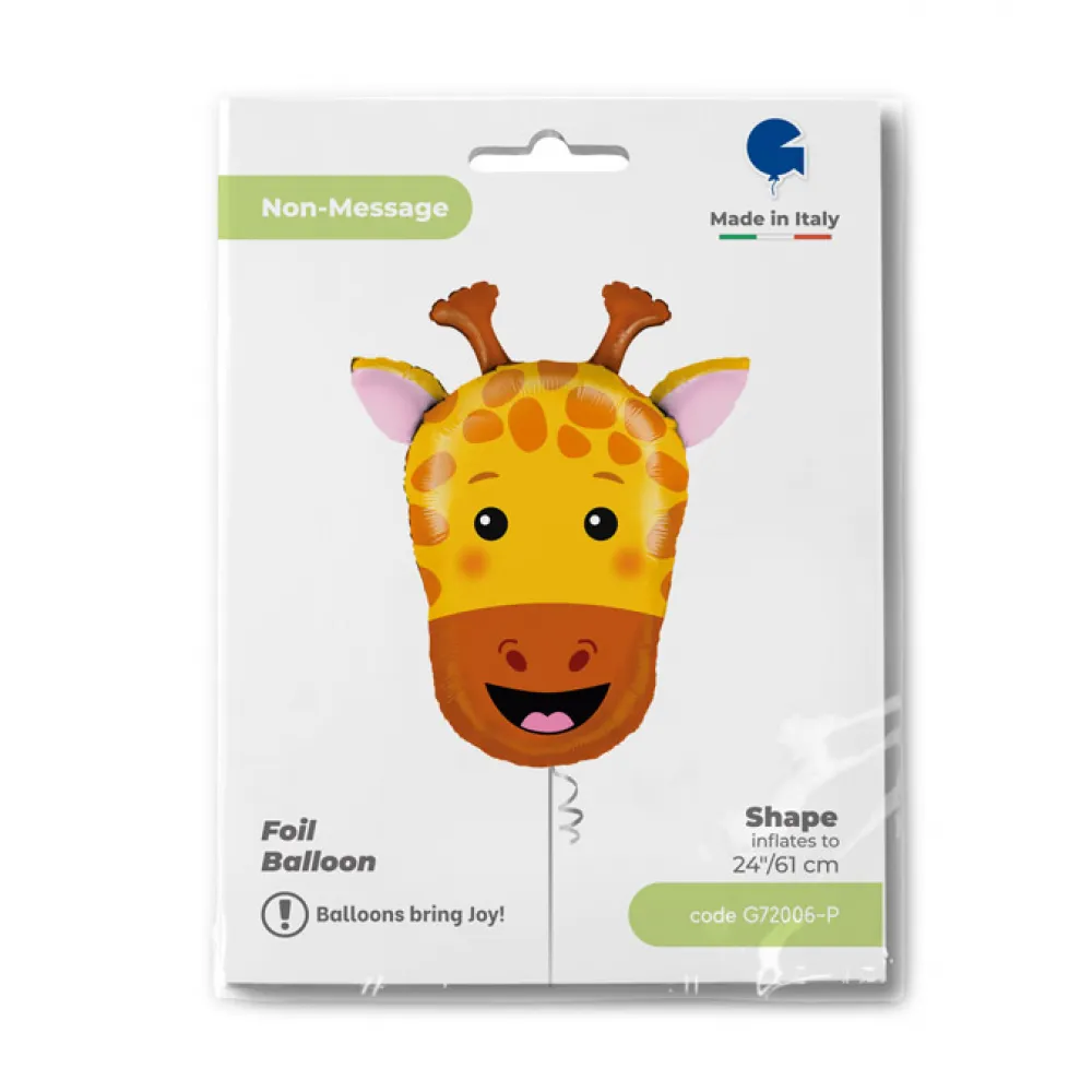 Balon Folie Figurina Cap Girafa 61 cm Grabo
