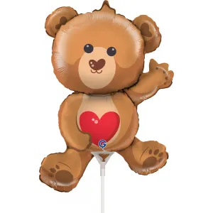 Balon Folie Mini Figurina Ursulet 23x31cm
