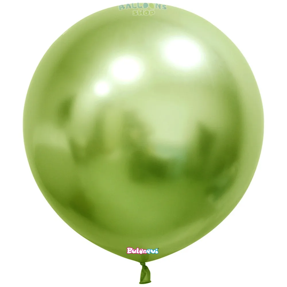 Balon Latex Jumbo 60cm Chrome Verde Deschis -13K