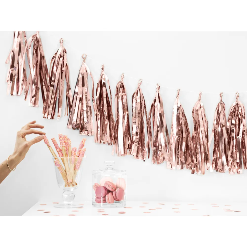 Ghirlanda Decorativa Rose Gold 12 tassels/2m PDC1033
