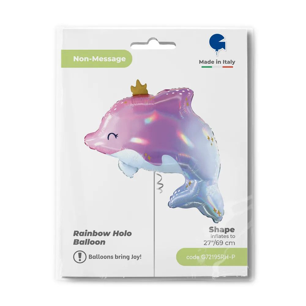 Balon Folie Figurina Delfin Glowy 69cm