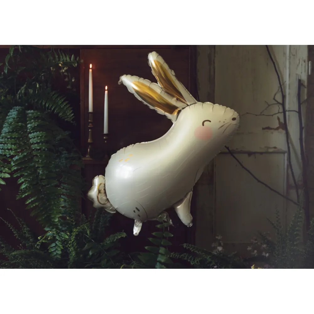 Balon Folie Figurina Iepuras alb 67x88cm Party Deco