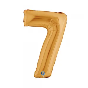 Balon Folie Cifra 7 Auriu 36cm