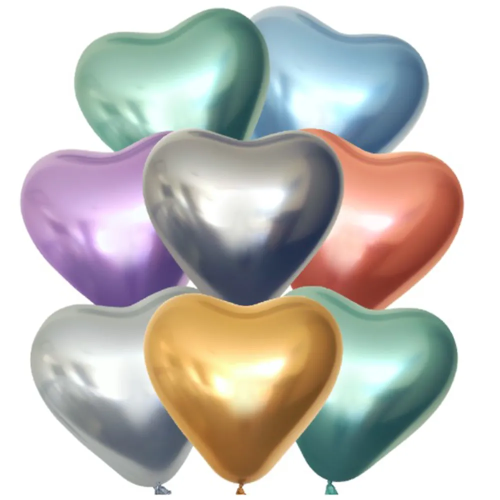 Balon Latex Inima Mirror 30cm Asortate RF12CH.ASS
