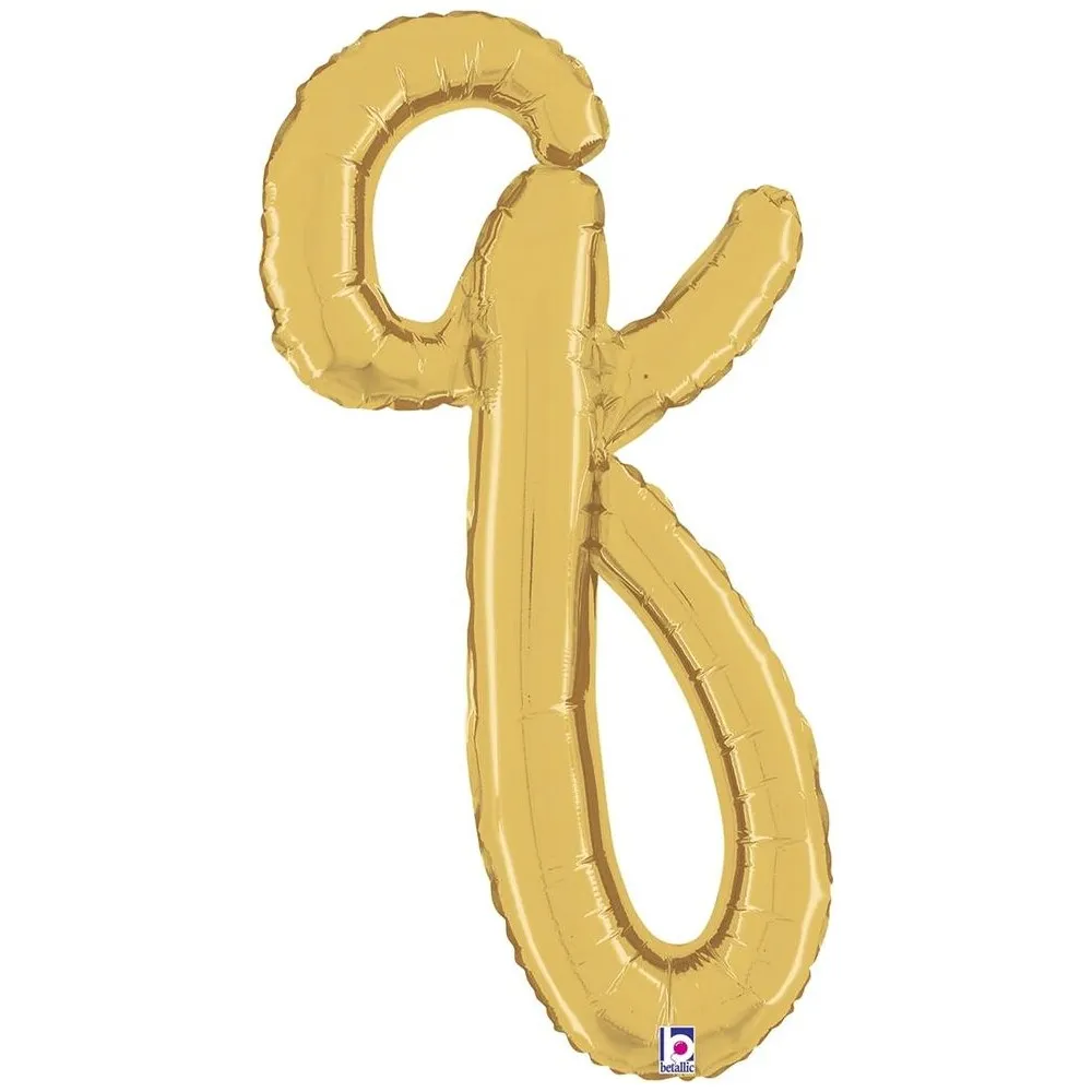 Balon Folie LITERA (AER) SCRIPT Q Auriu 61cm Grabo