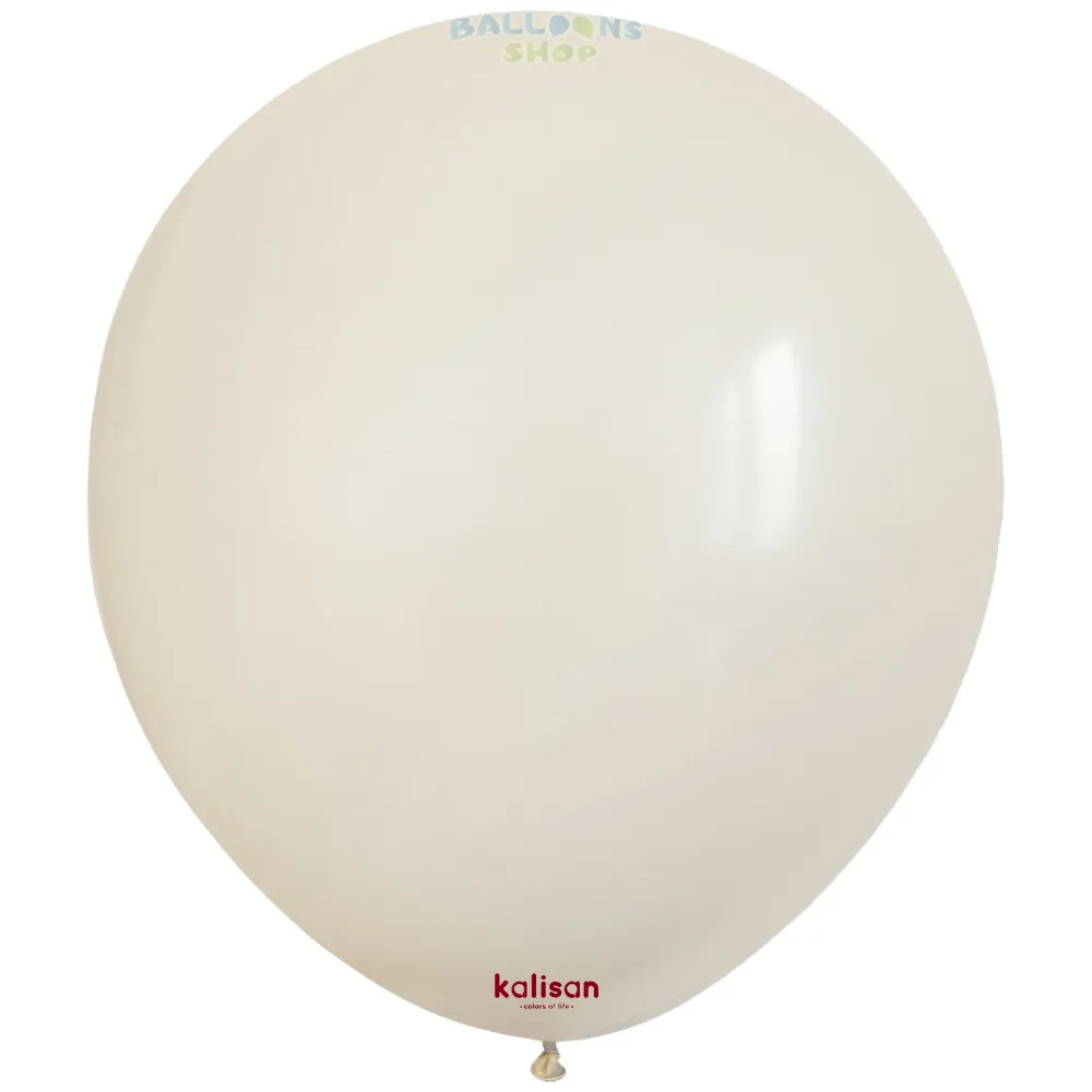 Baloane latex 30cm White Retro Kalisan 8018