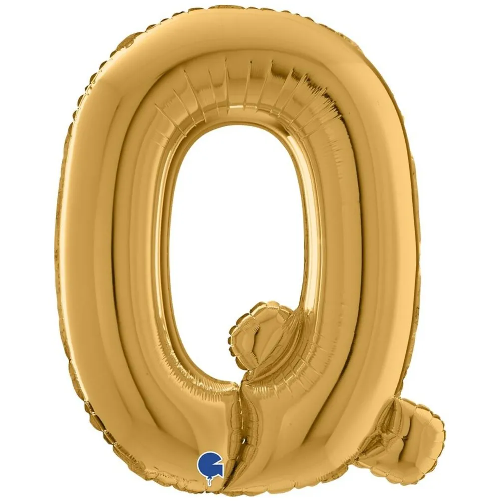 Balon Folie LITERA Q Auriu 66 cm Grabo