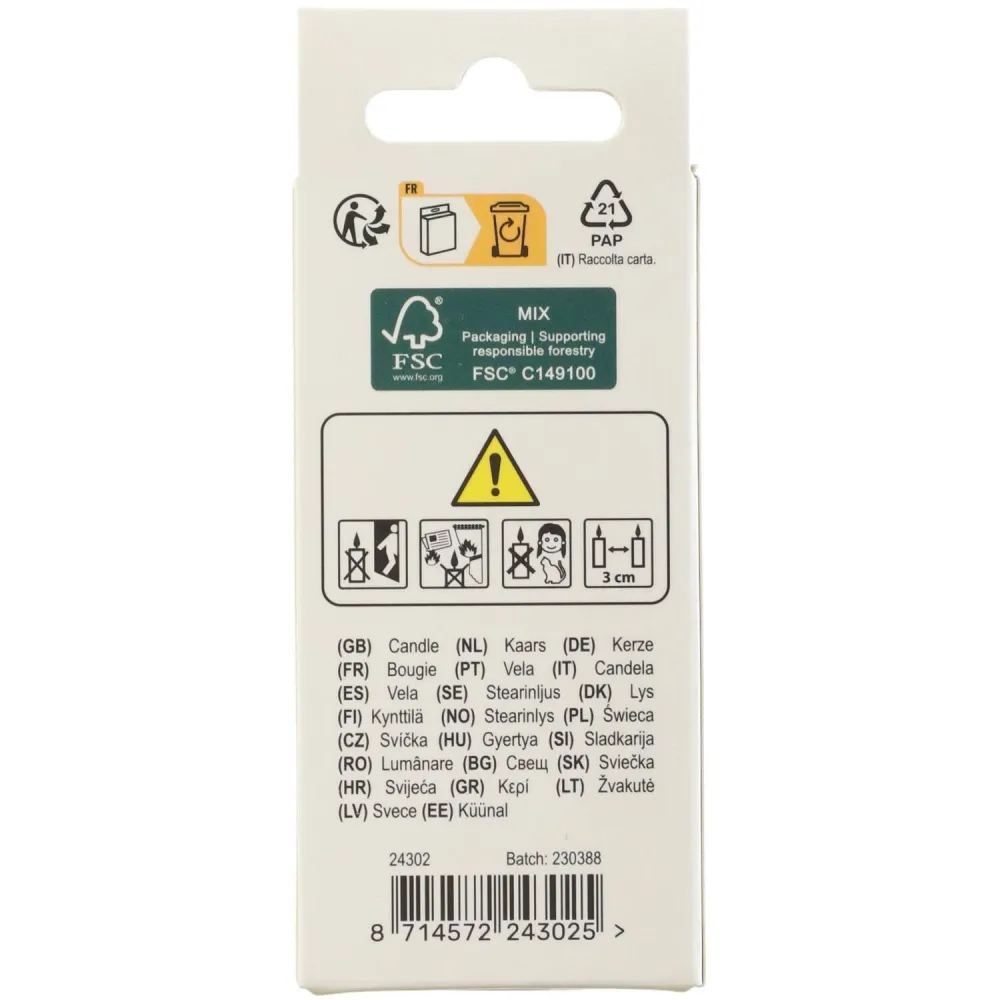 Lumanare Tort Cifra 2 din ceara albine 4.5cm
