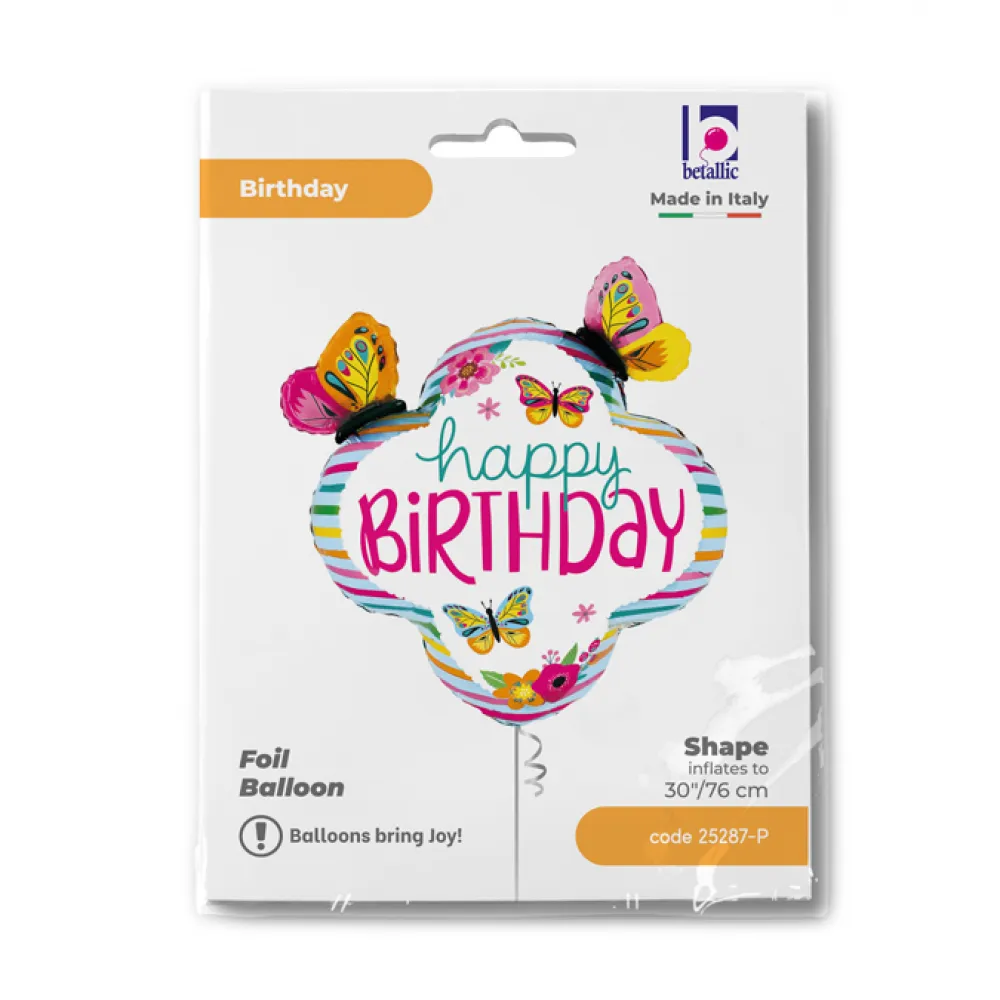 Balon Folie Figurina HB Fluturi 76 cm GRABO