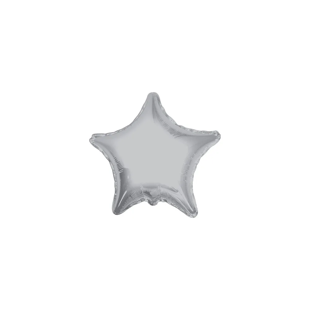 Balon folie 10 cm stea argintie