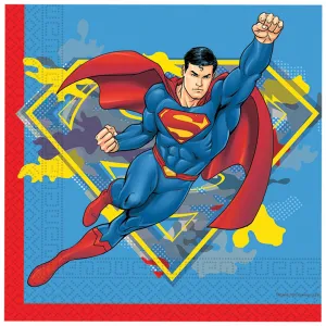 Set 20 Servetele Hartie 33x33cm Superman