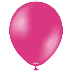 SET 50 Baloane Latex 28cm Fucsia Metalic 7022