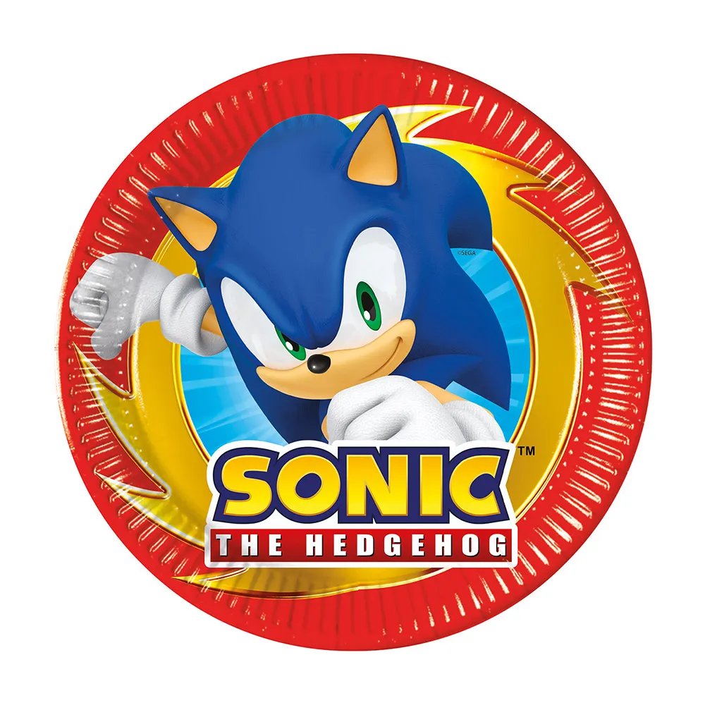 Set 8 Farfurii Petrecere 20cm Sonic