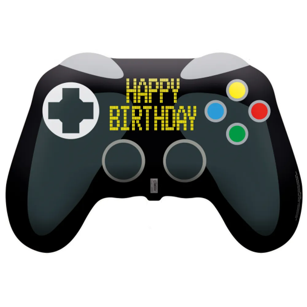 Balon Folie Figurina Controller Happy Birthday 52 cm 9917264