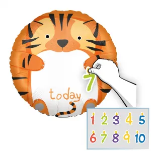 Balon Folie 46cm Milestone Tigru Personalizabil