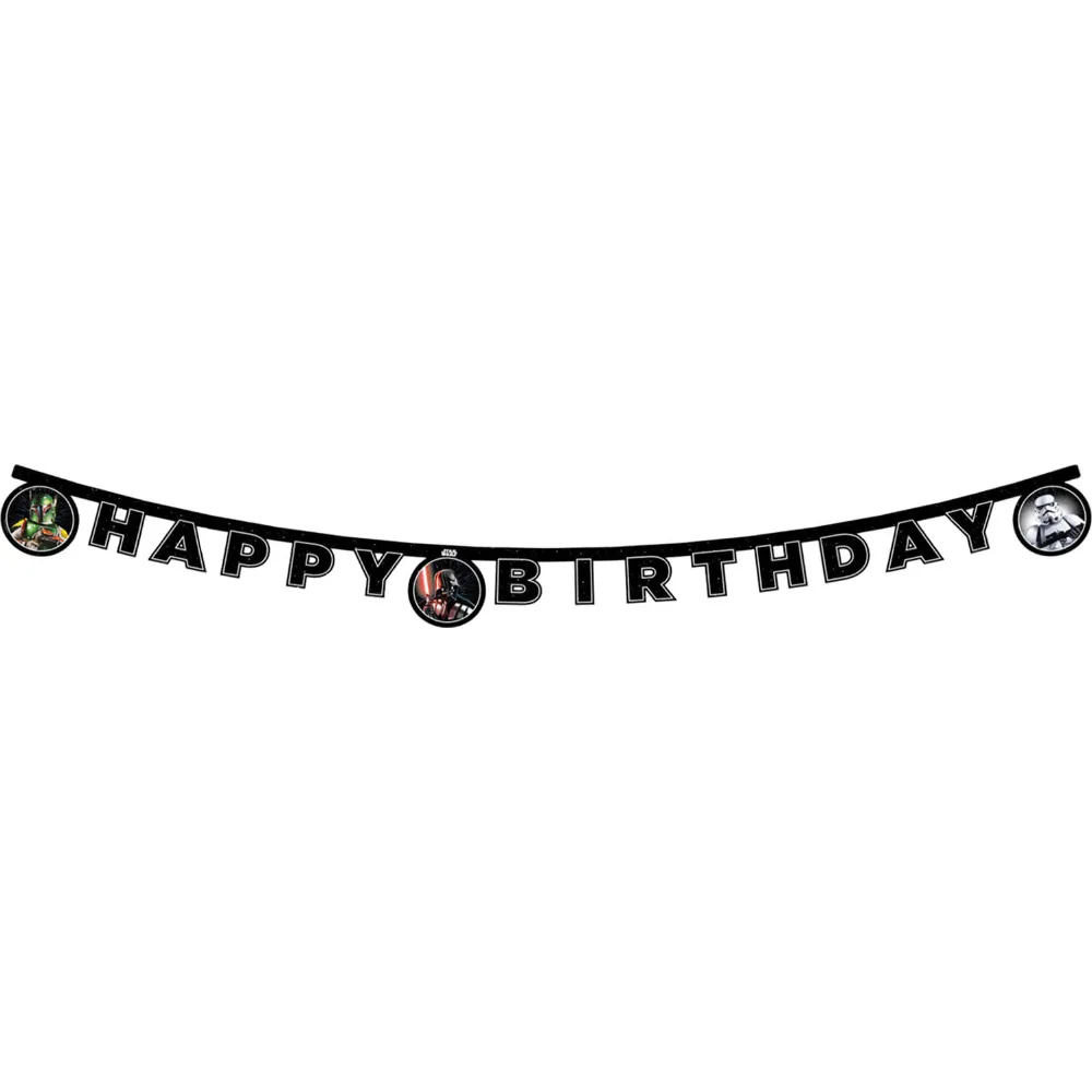 Banner Petrecere Happy Birthday Star Wars Galaxy