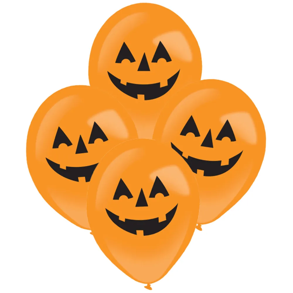 Set 4 Baloane latex cu LED 27.5cm tematica Halloween 9911776
