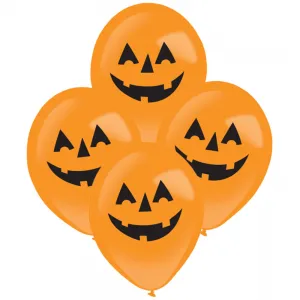 Set 4 Baloane latex cu LED 27.5cm tematica Halloween 9911776