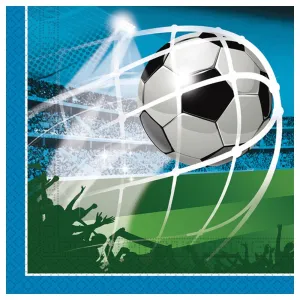 Set 20 Servetele Hartie 33x33cm Fotbal