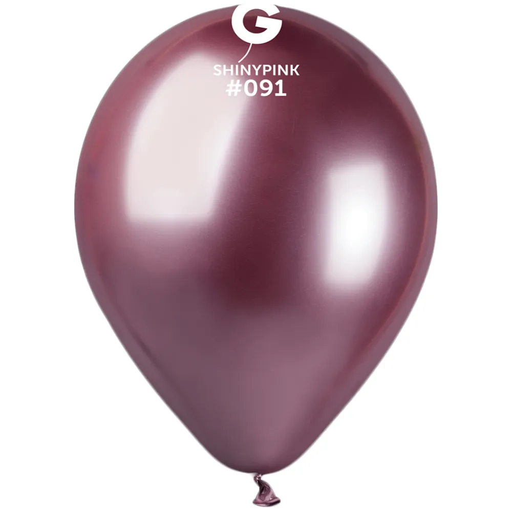 Baloane Latex 33cm Shiny Roz GB120.91
