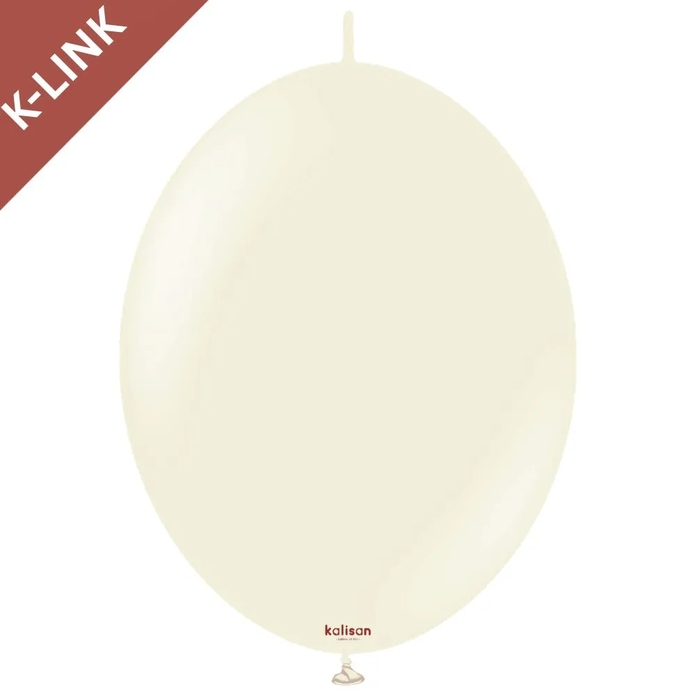Baloane Latex 30cm K-Link White Sand Retro 8015 31280152