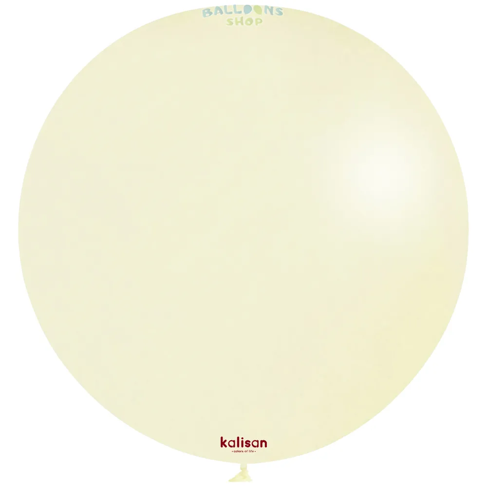 Balon Jumbo Latex 90cm Macaron Pale Yellow 3008