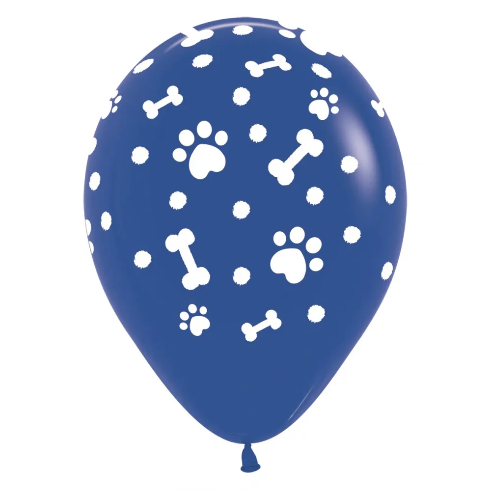 Baloane latex Paws Print Multicolor 30cm