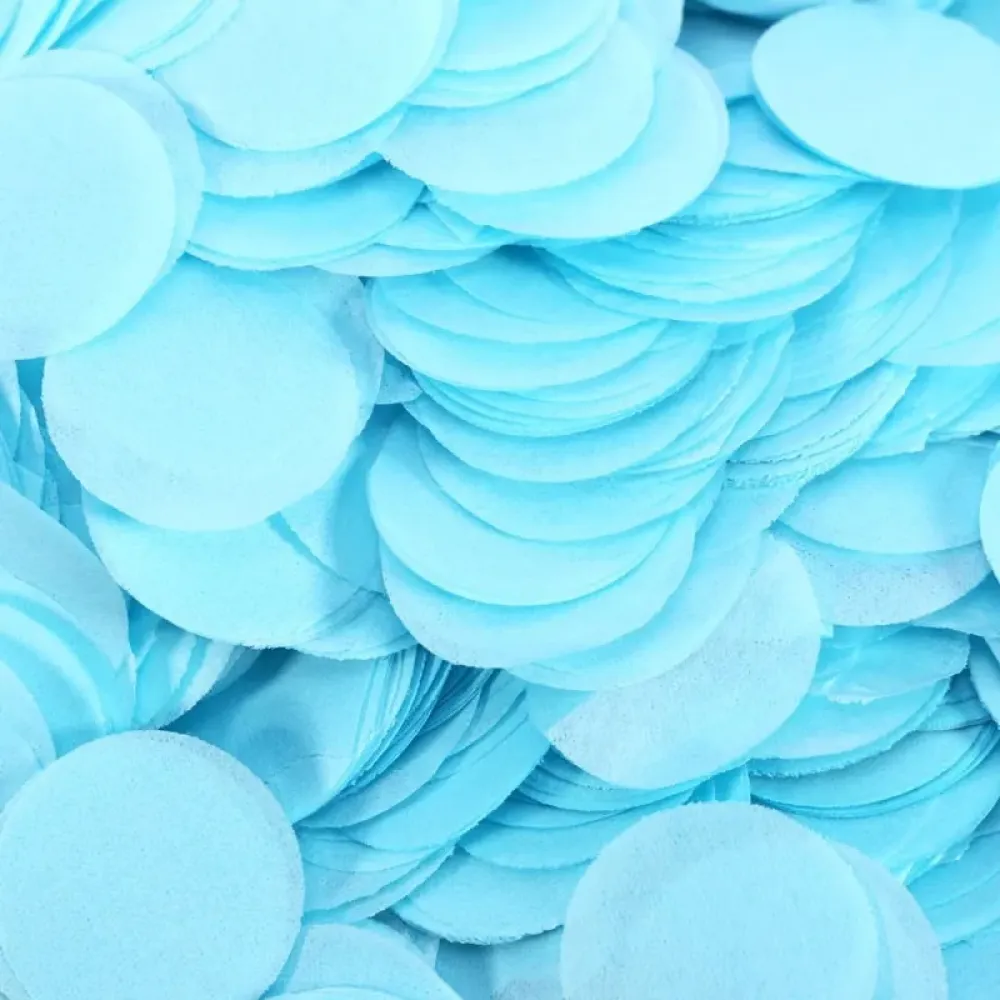 Confetti Hartie Baby Blue 2cm Rotund 100g