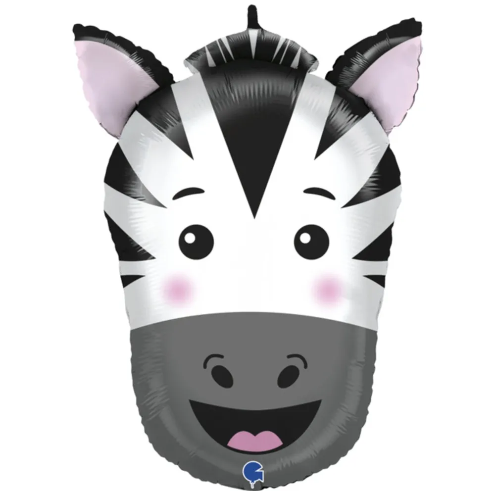 Balon Folie Figurina Cap Zebra 74 cm Grabo