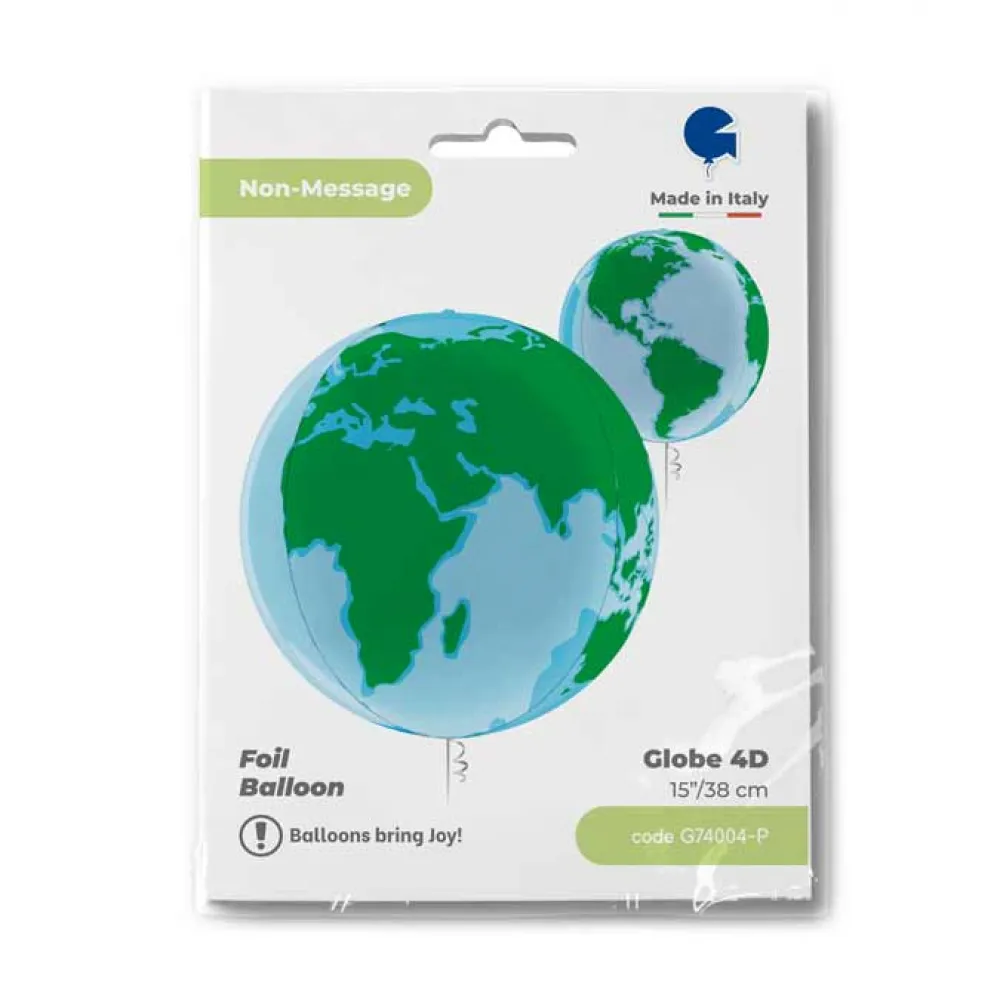 Balon Folie Sfera 4D Globul Pamantesc 38 cm Grabo