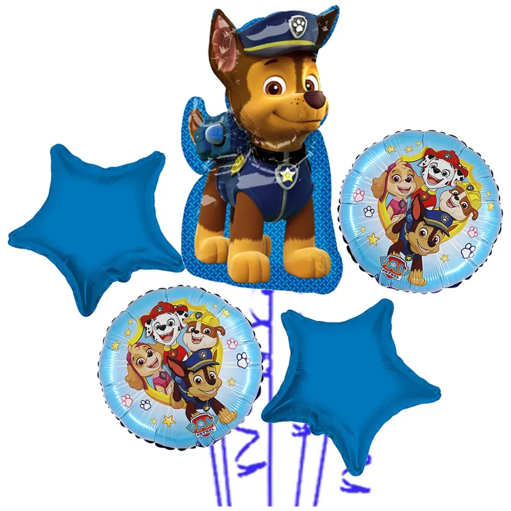 Buchet 5 baloane folie Tematica Patrula Catelusilor - Chase 2022268